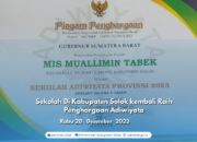 Sekolah Di Kabupaten Solok kembali Raih Penghargaan Adiwiyata