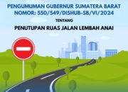 Gubernur Tegaskan Tutup Total Ruas Jalan Lembah Anai, Demi Keamanan dan Kelancaran Pembangunan