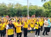 Meriahkan HUT ke-60, DPD Partai Golkar Sumbar Gelar Senam Massal