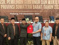 Sah, Paslon Mahyeldi-Vasko Raih Suara Terbanyak 77,12 Persen Hasil Rekapitulasi KPU Sumbar
