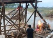 Berantas PETI, Polsek Kuantan Hilir Lakukan Razia di Dua Desa