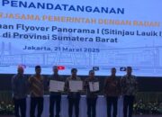 Lakukan MoU, Proyek Pembangunan Flyover Sitinjau Resmi Lauik Dimulai