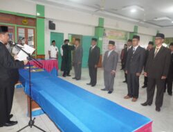 Edy Oktafiandi Lantik dan Ambil Sumpah Sembilan Pejabat Kemenag Kota Padang