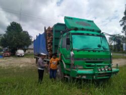 Bawa Kayu Akasia Seberat 14 Ton, Sopir Truk Ditilang