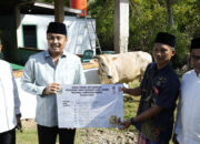 Masyarakat Kampung Sungai Nyalo Terima Bantuan Sapi Kurban