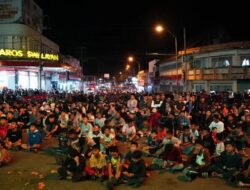 Euforia Nobar Timnas Indonesia Warnai Malam Takbiran