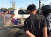 Tonggak Lampu Jalan Dekat Pasar Grosir Kasang Makan Korban