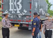 30 Truk ODOL Ditertibkan Aparat di Sekitar Bundaran Tugu Songket