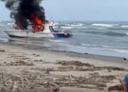 Kapal Patroli KKP Terbakar, Diduga Akibat Aksi Massa