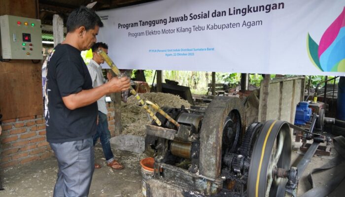 Dorong Energi Bersih untuk Petani Tebu Agam Lewat Program TJSL Elektro Motor