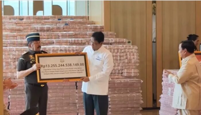 Rp13,25 Triliun Uang Pengganti Kasus Korupsi Ekspor CPO Diserahkan ke Negara