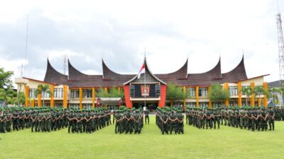 Tiba di Agam, 647 Prajurit Yonif TP 897/Singgalang Siap Jaga Stabilitas Daerah