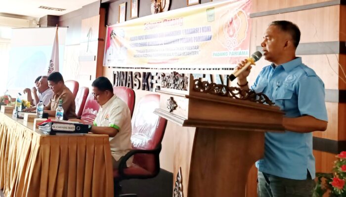 Musorkablub KONI Kabupaten Padang Pariaman Dijadwalkan 8 November