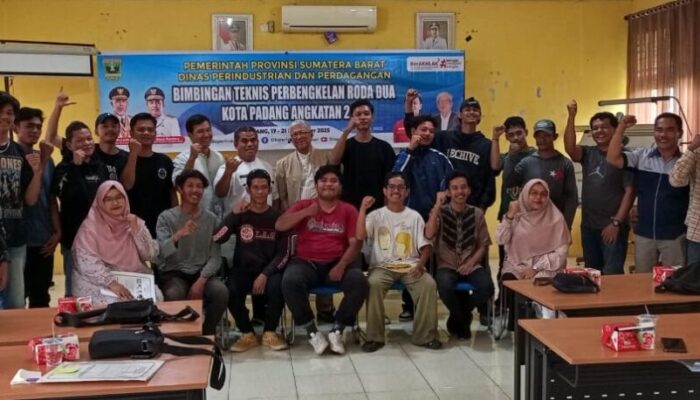 Disperindag Sumbar Perkuat Kapasitas Pelaku Usaha Perbengkelan Roda Dua