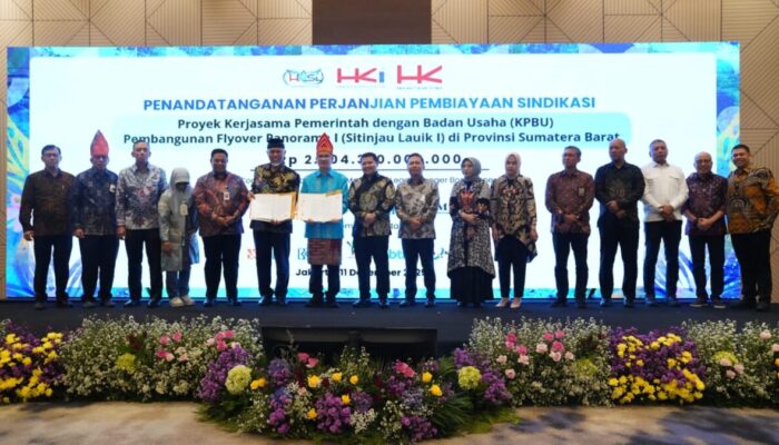 Pembangunan Flyover Panorama I Sitinjau Lauik Senilai Rp2,79 Triliun Resmi Ditandatangani