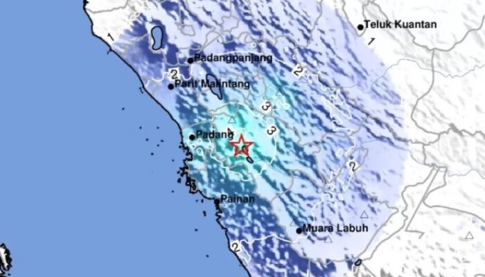 Gempa 4,7 SR Guncang Kabupaten Solok, Dipicu Sesar Sumani