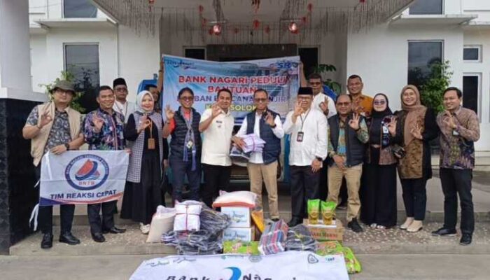 Bank Nagari Salurkan Bantuan Kemanusiaan ke Masyarakat Terdampak di Kota Solok