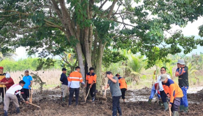 Pascabanjir, Pemkab Gelar Gotong Royong Masal di SDN 17 Batang Anai