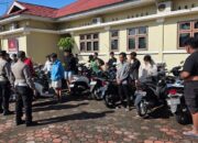 21 Unit Kendaraan dan Pelaku Balap Liar Diamankan Satlantas Padang Pariaman di Rimbo Sianik