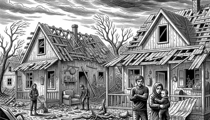 Enam Rumah Mengalami Kerusakan Akibat Diterjang Angin Puting Beliung