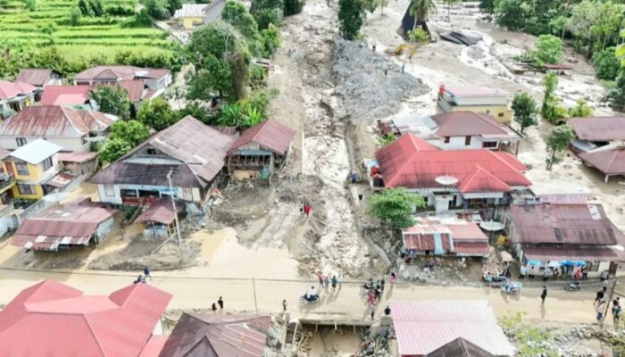 Perubahan Jalur Aliran Sungai Ancam Permukiman Warga Pasa Maninjau
