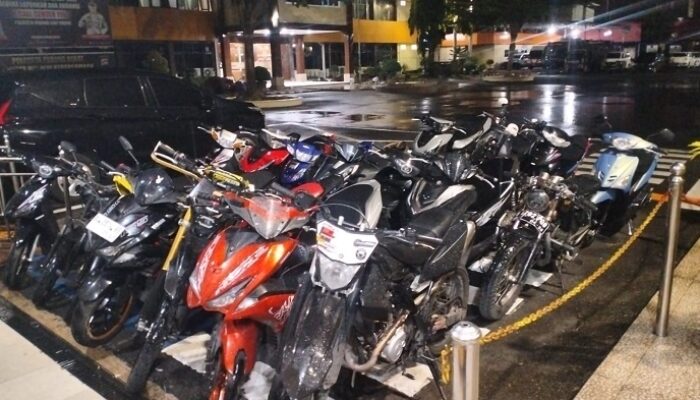 Meresahkan Masyarakat, 18 Motor Plus 1 Mobil Knalpot Brong Diamankan