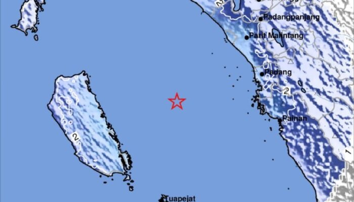 Gempa Tektonik Magnitudo 4,4 Skala Richter Guncang Mentawai