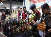 Ratusan Miras Disita Aparat Kepolisian, Jaga Stabilitas Kamtibmas